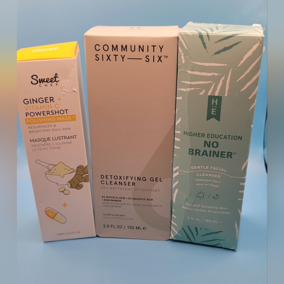 Skincare Bundle-sweet Chef, Community Sixty-six, and Higher Education - Picture 1 of 4